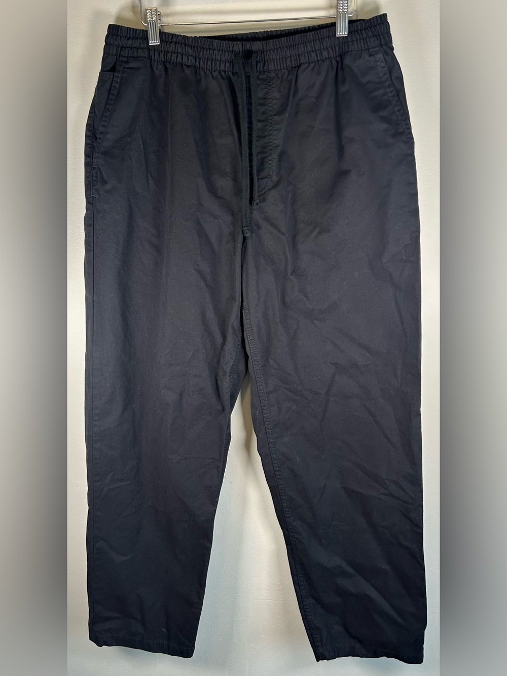 Vans Range Elastic Waist Men’s Baggy Tapered Fit Pants M Black Skate Trousers